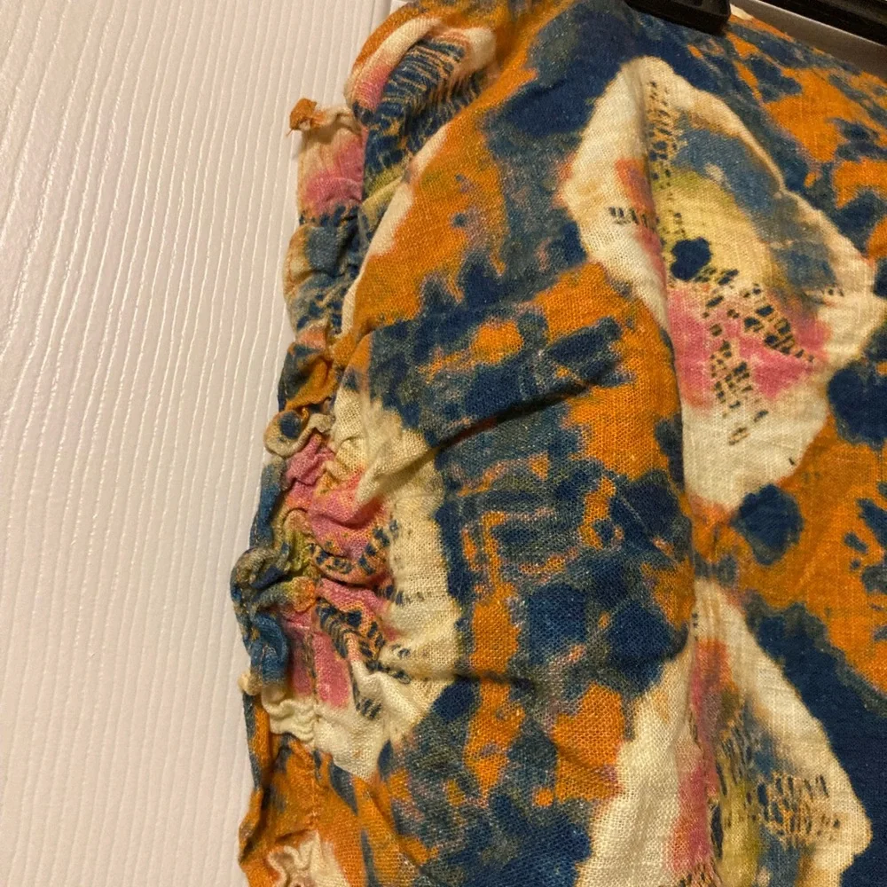 Free People Multi Color Mini Skirt Size 12 - Picture 5 of 9